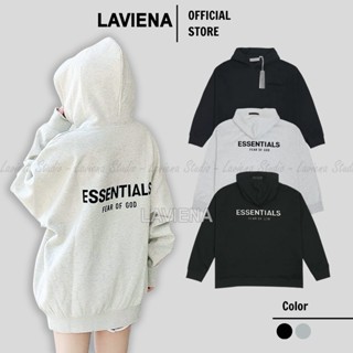 [Hàng Loại 1] Áo Hoodie Essential NGANG In Nổi Form Rộng Vải Nỉ Bông LAVIENA Dày Dặn Cao Cấp Áo Ấm Thu Đông Nam Nữ