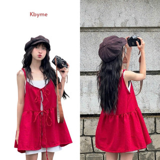 SET đầm đỏ 2 dây Cuxi Mini Dress