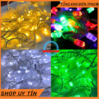 ĐÈN LED LỤC GIÁC LỚN 10M CÓ ĐẦU NỖI ĐỦ MÀU, VÀNG DÂY ĐEN, DÂY TRẮNG , TRANG TRÍ NHÀ CỬA......
