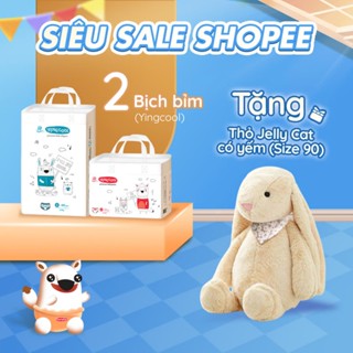 Bỉm Dán/ quần Yingcool size NB64/S60/M56/M50/L48/XL44/XXL42/XXXL40- (combo 2b tặng thỏ Jellycat S90)