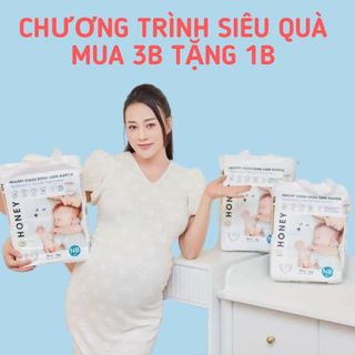   MUA 3B TẶNG 1   BỈM DÁN QUẦN HONEY STANDARD- Tã Siêu Mịn Denier 1.0D 