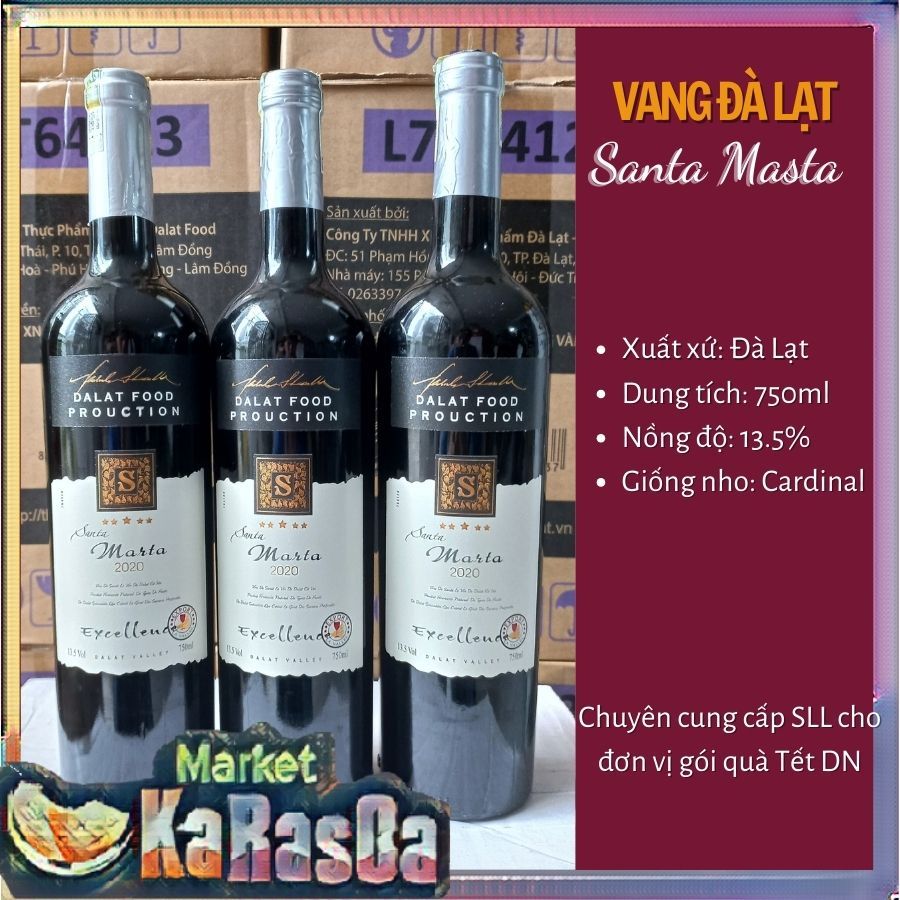 Vang Đà Lạt Santa Marta 13.5 750ml