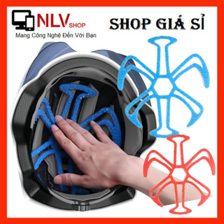 Miếng lót nón bảo hiểm silicon massage thông thoáng làm mát.Lót đệm bên trong nón,bảo vệ da dầu#