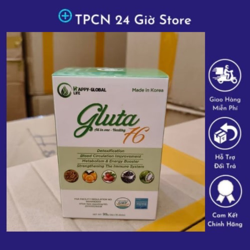 HLG Gluta 76 Healthy - Lưu Thông Máu, Điều Hoà Huyết Áp