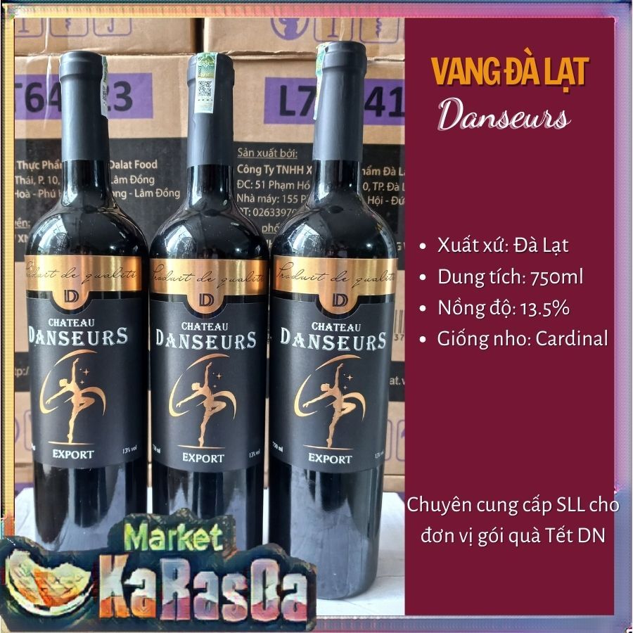 Vang Đà Lạt Danseurs 13.5 750ml