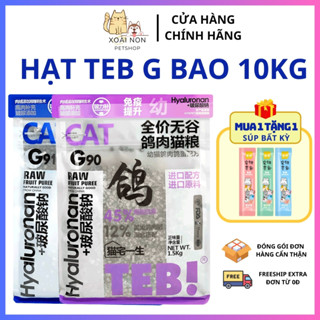 (BAO 10KG) Hạt Teb G Cho Mèo 42 ~ 45% Protein Hạt Không Độn Ngũ Cốc, Dinh Dưỡng Cao Hạt Cho Mèo- Xoài Non Petshop