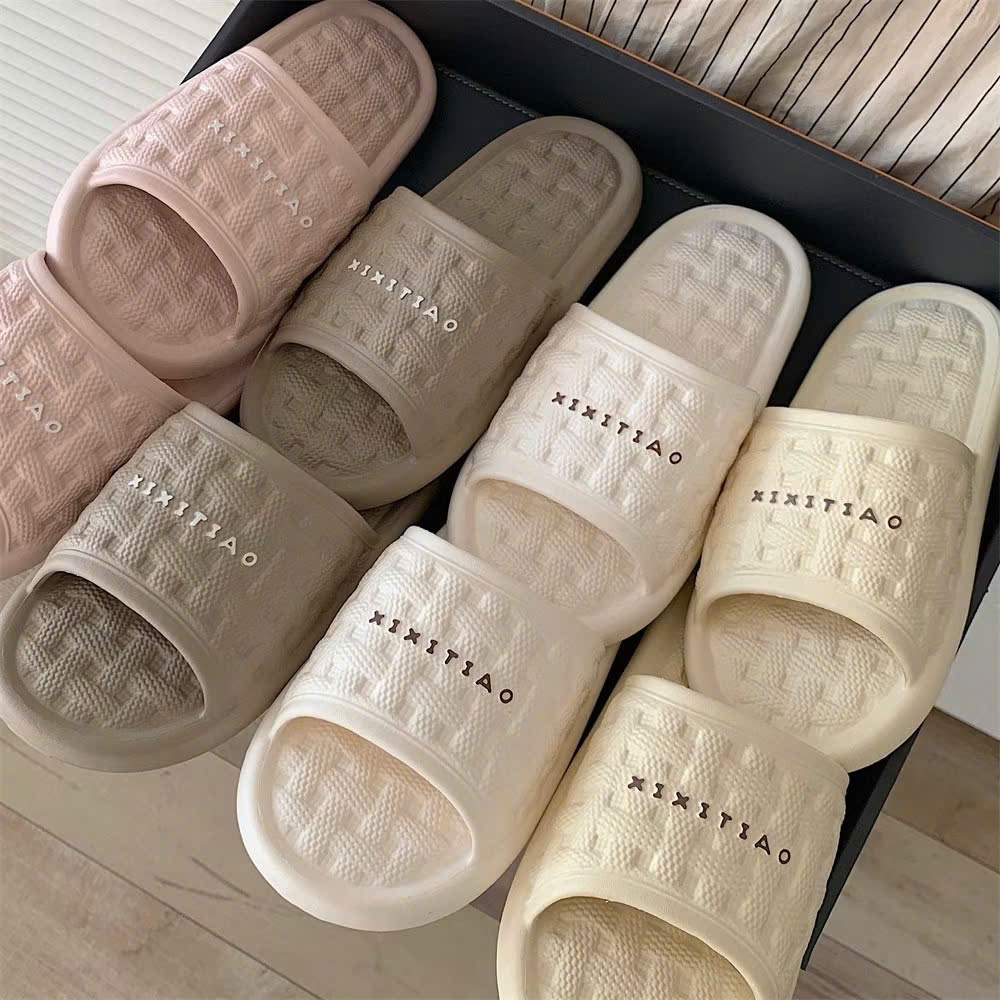 Dép Lê Dép Bánh Mì Xixitaotao  màu kem, đen, ghi, nâu, size từ 36-45 Slipper DéP giay  depsieuben XI