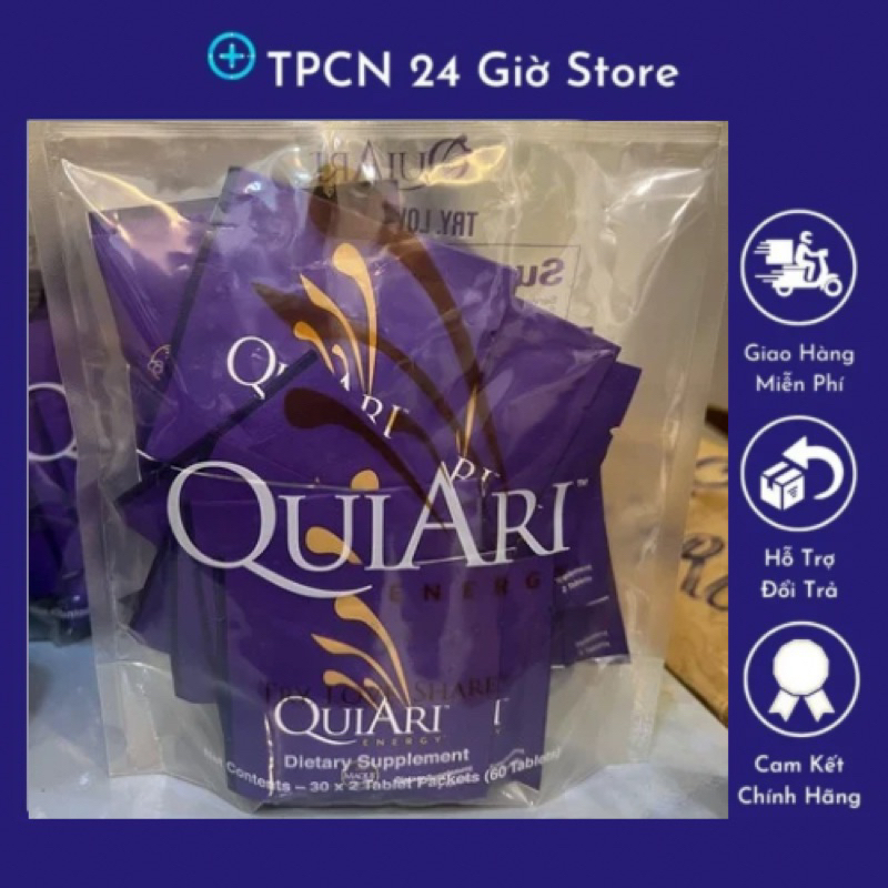 Dạng túi 60 gói Viên uống năng lượng QuiAri Energy giúp đốt cháy năng lượng và mở giúp giảm cân và tỉnh táo date 11/25