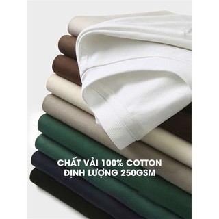 [ FULL TAG ] Áo Thun Trơn Cotton Premium Full Color, Áo Thun Trơn Unisex Form Đẹp