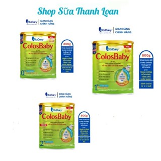 [HSD T6-2027] [Quét Mã QR Tích Xu] Sữa Bột Vitadairy ColosBaby Gold 0+/1+/2+ 800g Vị Thanh Nhạt.