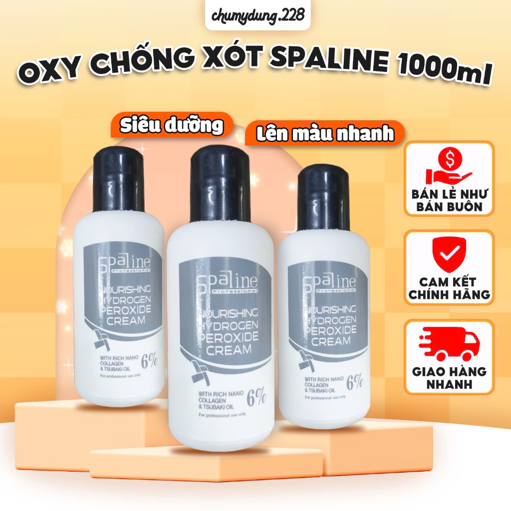 Oxy siêu dưỡng Spaline 100ml thơm không xót da đầu