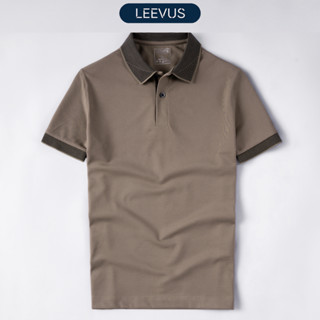 [TẶNG HỘP CHO ĐƠN TỪ 499K] Áo Polo nam STRIPED COLLAR LEEVUS phối sọc cổ, vải CVC cá sấu, form regular APL320