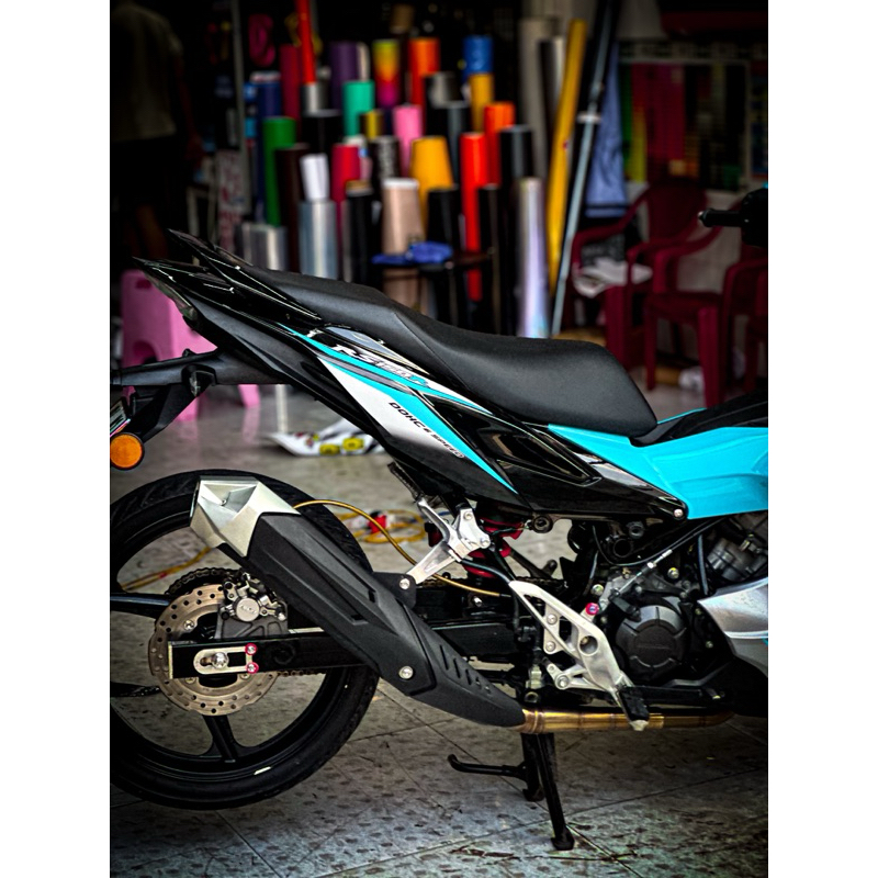 tem chế Winer X v2 xanh bạc đen GTR - Tem in vi tính cao cấp