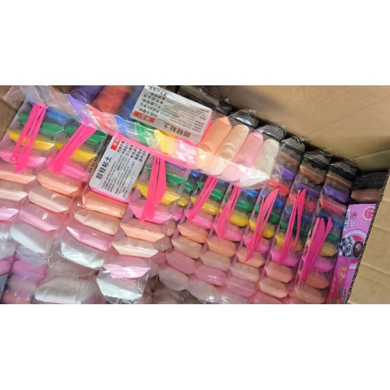 Đất sét, đất nặn tự khô 12/24/36 màu an toàn nặn hình đáng yêu siêu nhẹ an toàn cho bé không dính da