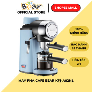  Máy pha cà phê espresso tự động Bear KFJ-A02N1 A02R2 Áp suất 5Bar Tạo bọt sữa Cho gia đình BH 18T 