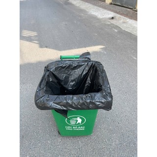  1 KG Túi Đựng Rác Công Nghiệp Có Quai tự phân huỷ bảo vệ môi trường dùng cho thùng rác 60 Lít 
