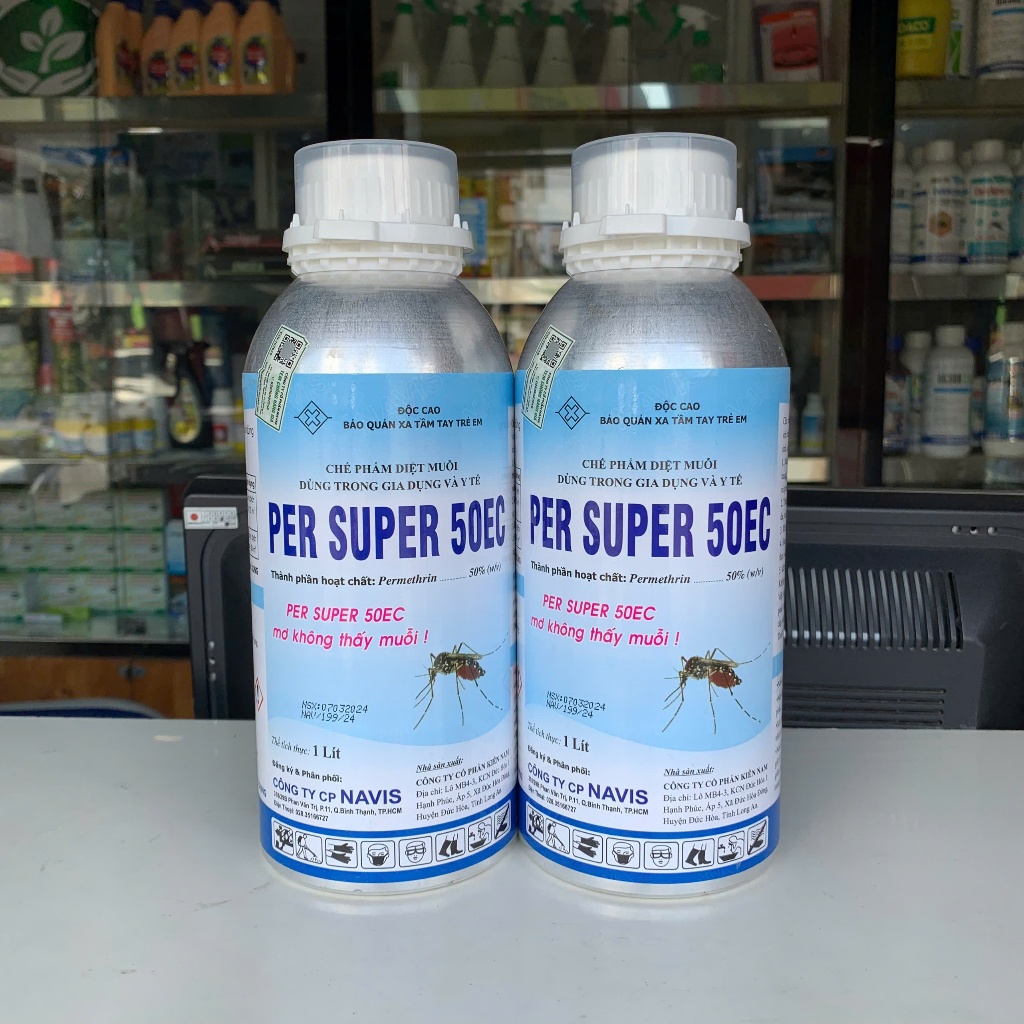 Sản phẩm kiếm soát muỗi và côn trùng Per Super 50EC nhôm - 1 lít (thùng 12)