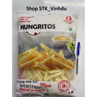 Khoai tây chiên hiệu Hungritos size 7 túi 1kg (Shoestring)