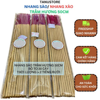  Nhang Sào  Nhang xào Trầm Hương 50cm- 2 giờ- thơm ấm cúng tăng vượng khí thắp gia tiên- TANUSTORE 