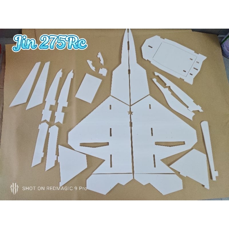 Bộ vỏ kit máy bay F22 sải 45 cm đi 2 động cơ 180, Zy740...RC