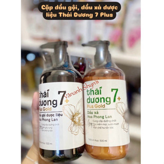 Cặp Dầu gội xả thảo dược Thái Dương 7 Plus Gold 500ml Sao Thái Dương