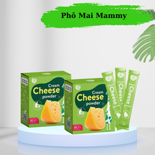 [Date 2026] Phô mai tách muối Mămmy dạng bột rắc cơm, cháo cho bé ăn dặm, hộp 10 ống