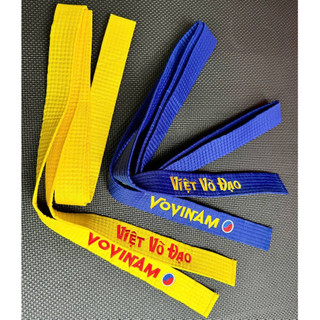 Đai võ thuật Vovinam, Đai Vải êm mềm không phai, không gãy, thi lên đai lên màu dài 2m6 Hỏa Tốc HCM