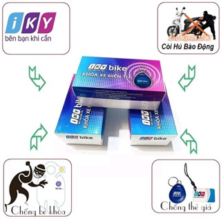 Khoá Chống Trộm Xe Máy Thẻ Từ iky bike, Ổ Khóa Xe Máy Báo Động Còi Hú Thông Minh