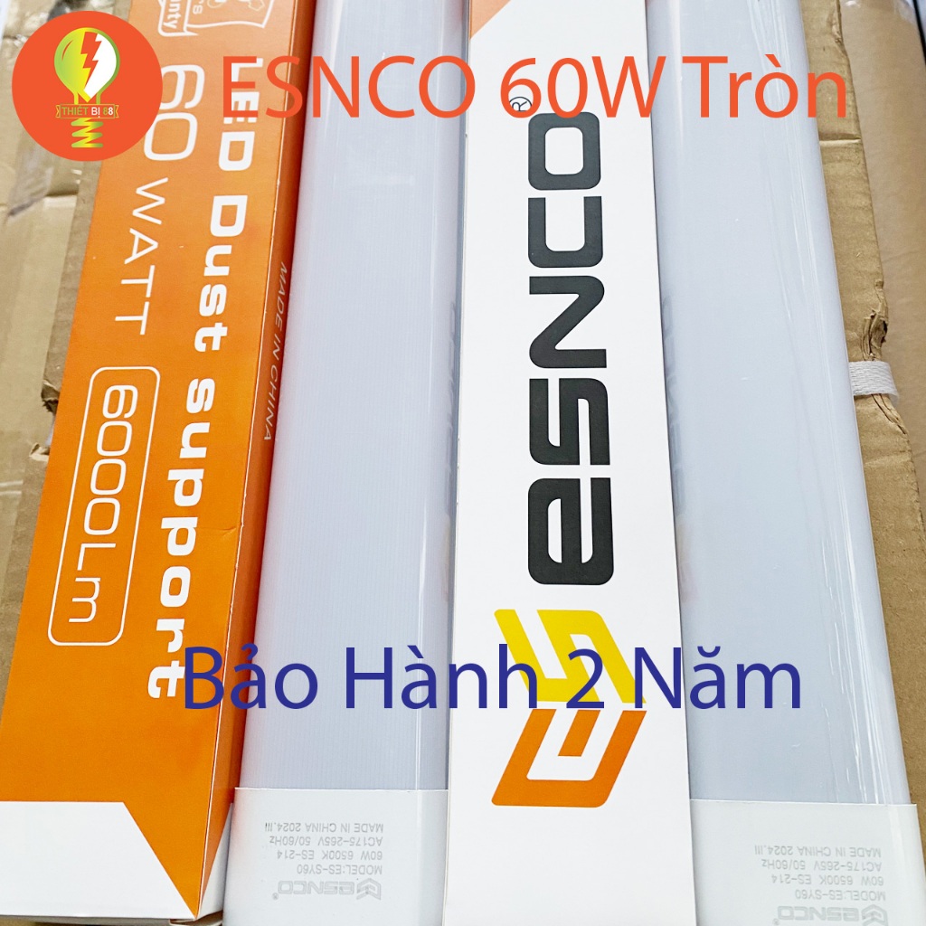 Bóng Đèn Led Bán Nguyệt 1m2 ESNCO 60W Đầu Tròn, Ánh Sáng Trắng ( 7000K ) - Đặt hàng từ 2 bóng đèn tr