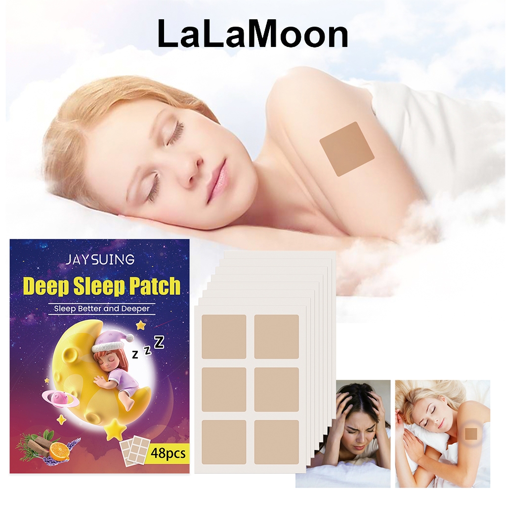 Jaysuing Miếng dán ngủ sâu cải thiện chất lượng giấc ngủ giảm căng thẳng giấc ngủ thoải mái 48pcs