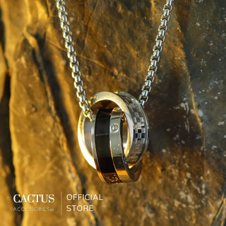Dây chuyền 2 nhẫn đính đá thiết kế UNISEX - CACTUS ACCESSORIES