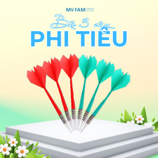 Bộ 3 cây phi tiêu cao su an toàn cho người lớn và trẻ em (màu ngẫu nhiên)