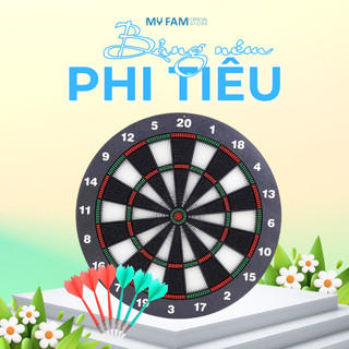 [PHI TIÊU CAO SU AN TOÀN] Bảng phóng phi tiêu nhựa an toàn kèm 6 mũi tên giải trí sau giờ học, giờ làm việc