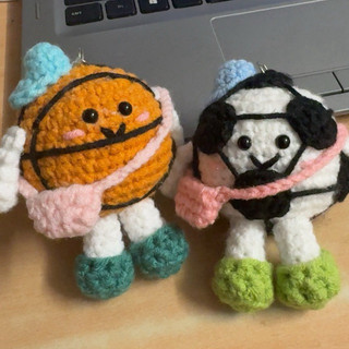 Móc khoá bóng đá handmade cutie