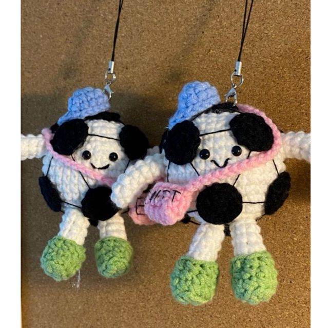 Móc khoá bóng đá handmade cutie