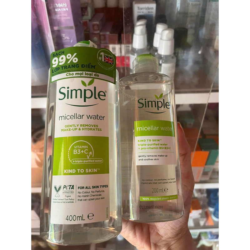 Nước Tẩy Trang Simple Micellar Cleansing Water