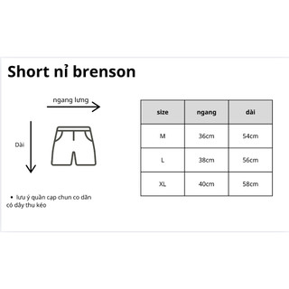 QUẦN SHORT NỈ ( TERY SHORT )