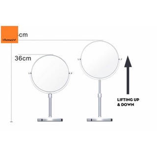 Gương trang điểm inox size lớn