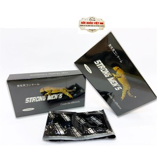 Bao cao su size 49 có gai mỏng Strongmen Nhật Bản hộp 12 cái