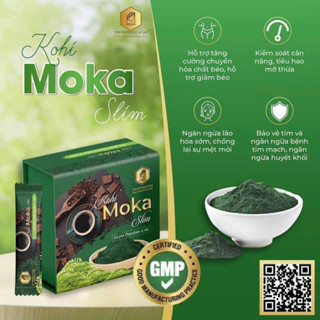  CAFE MOKA VỊ TẢO XOẮN RONG NHO   hộp 20 gói   