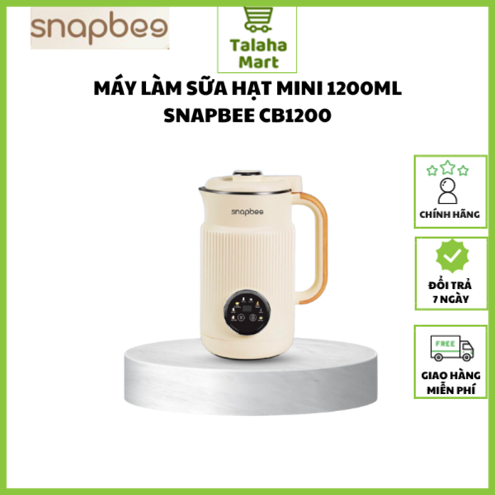 Máy làm sữa hạt Snapbee CB1200 - Dung tích 1200 ml - 9 chế độ nấu đa năng bảo hành 2 năm chính hãng