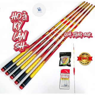 Cần câu tay Hỏa Kỳ Lân 5H tặng kèm ngọn , thẻo, phao và 01 trục câu đài