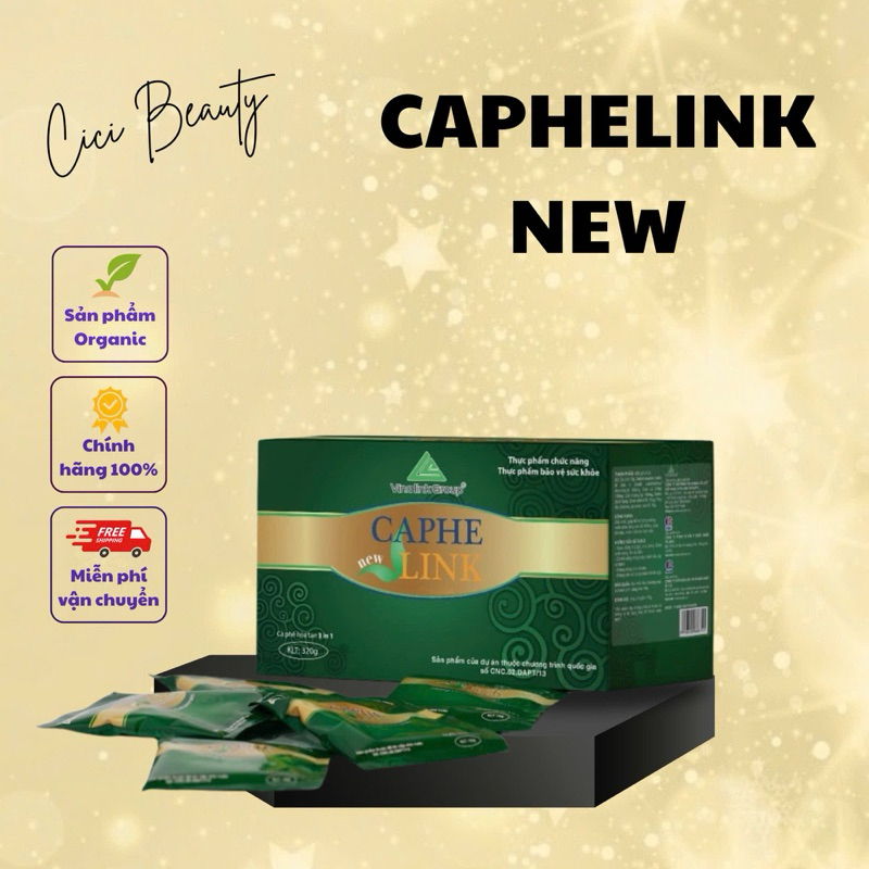 Caphelink New- Cafe Thảo Dược- Thơm Ngon Đậm Đà, Tăng Sức Đề Kháng