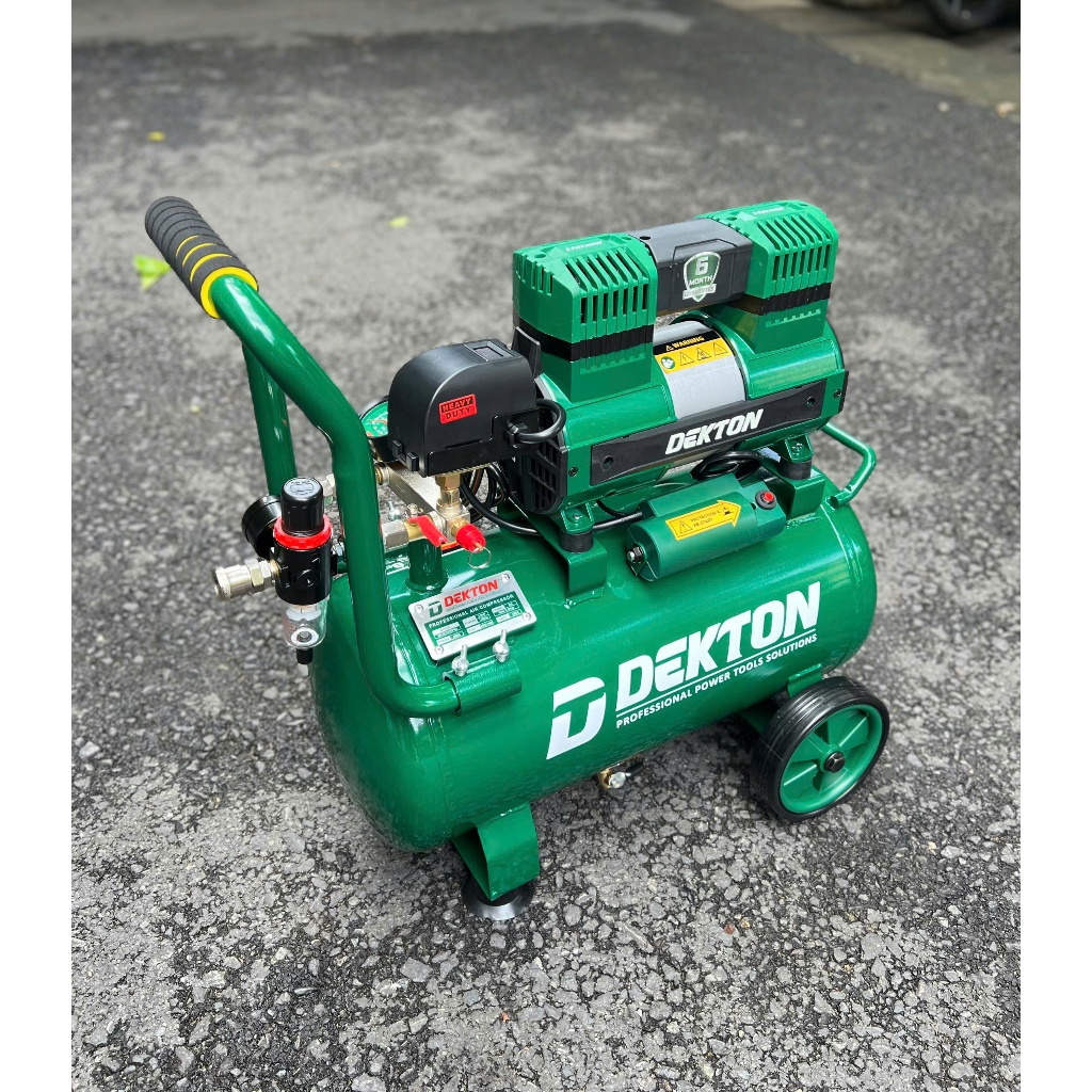 Máy Nén Khí Không Dầu 30Lít 2.0HP DEKTON (DK-AC3930Pro) / Motor Từ /Bộ Lọc Tách Nước /Ruột Chống Gỉ/