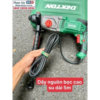[CHÍNH HÃNG] Máy khoan bê tông 3 chức năng Dekton DK-RH2603B. 100% Dây đồng, Bảo hành 1 năm