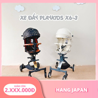 Xe đẩy gấp gọn cho bé PlayKids X6-3 cao cấp, ghế xoay 360 độ - BH CHÍNH HÃNG