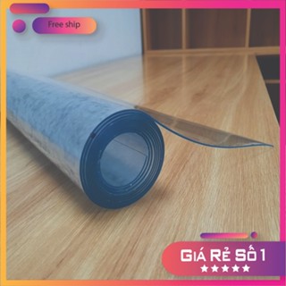 Tấm nhựa dẻo (Rộng 1,2m) trong suốt giả kính | PVC dẻo trải bàn trang trí nhà cửa | Tấm nhựa PVC