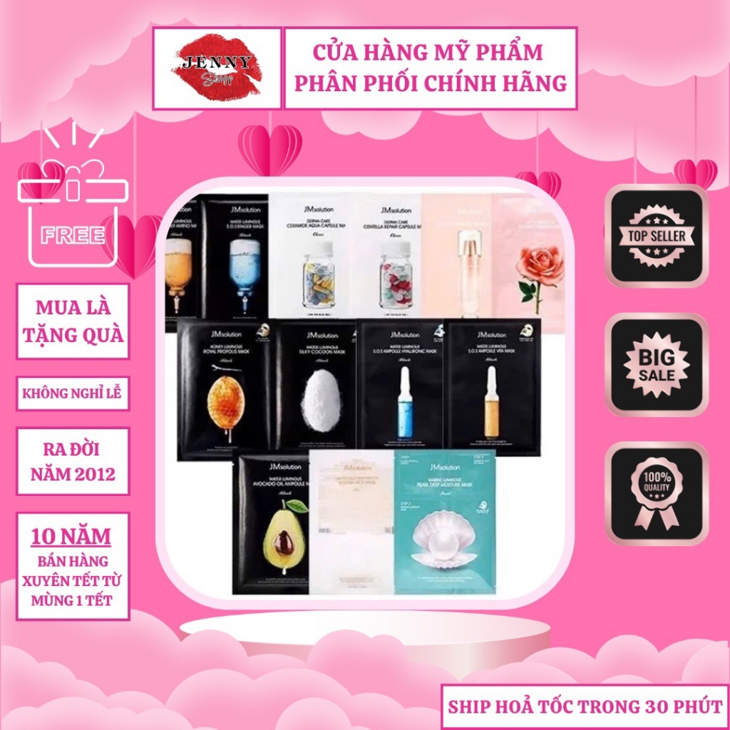 Mặt Nạ Giấy JMsolution/Holikey Essence Sheet Mask