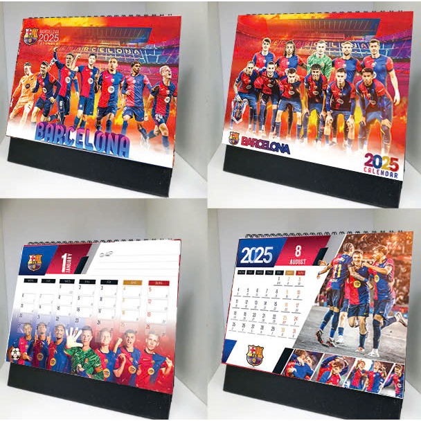 Lịch để bàn Barcelona năm mới 2025