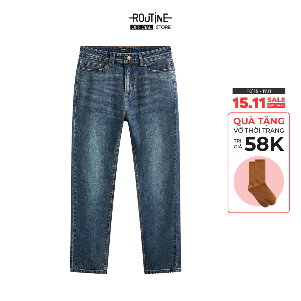 Quần jeans nam dài. Slim - Routine 10F24DPA003